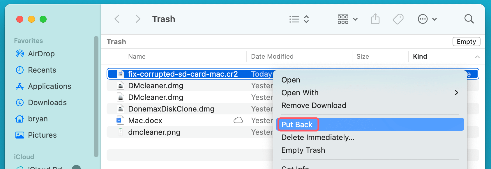 Recover RAW Files from SD Card or Other Device on Mac