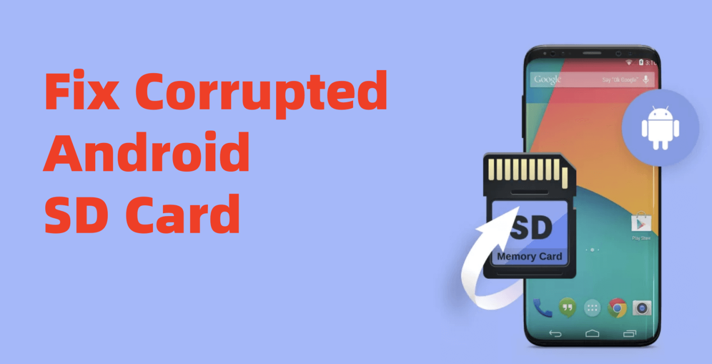 corrupted Android SD cards can be repaired 