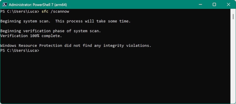 repair a disk with PowerShell