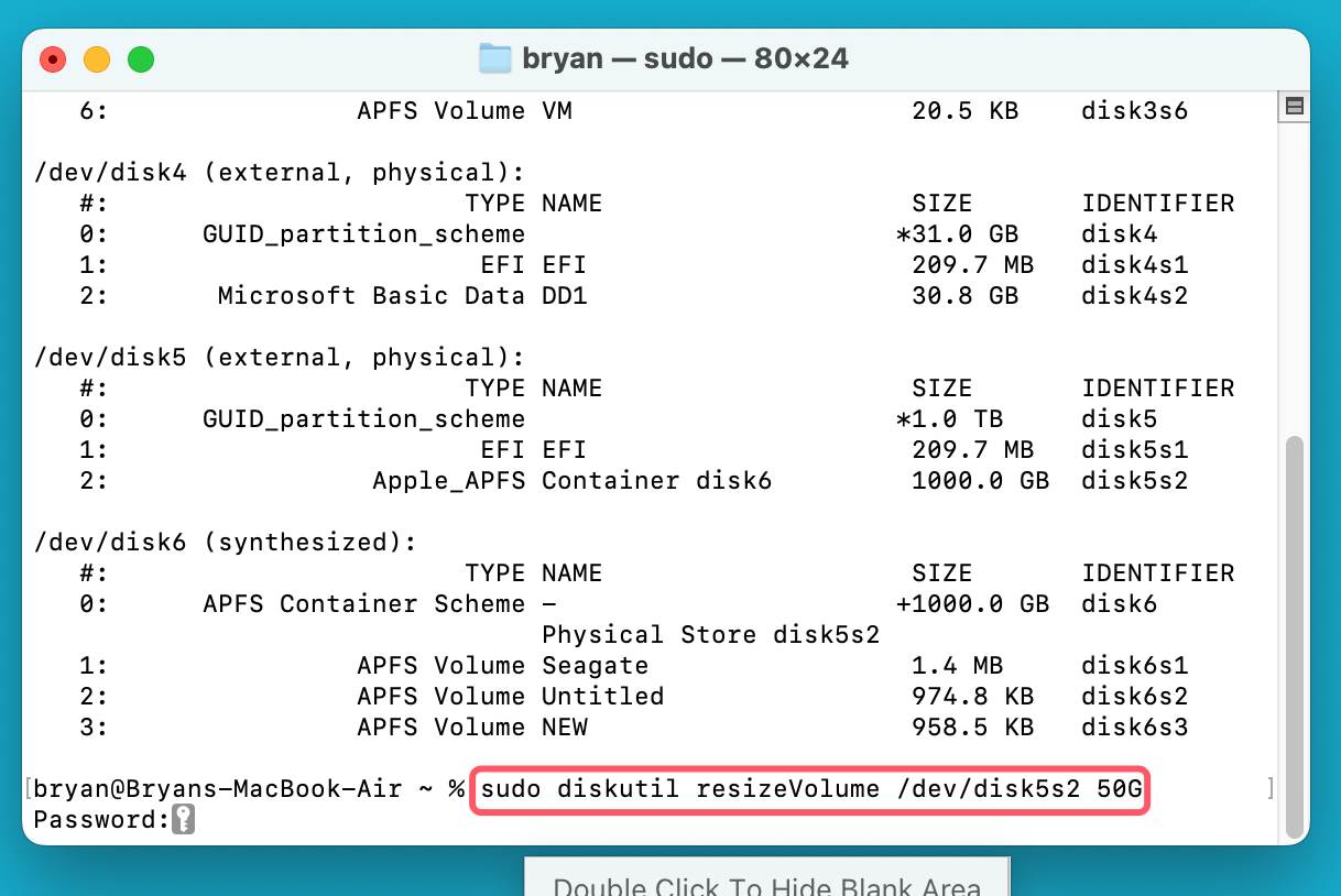 Resizing and partitioning an SSD on your Mac