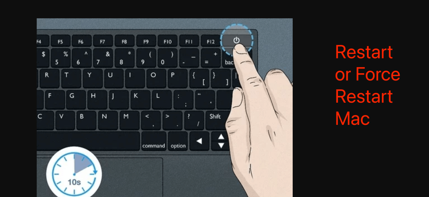 how to restart or force restart your Mac