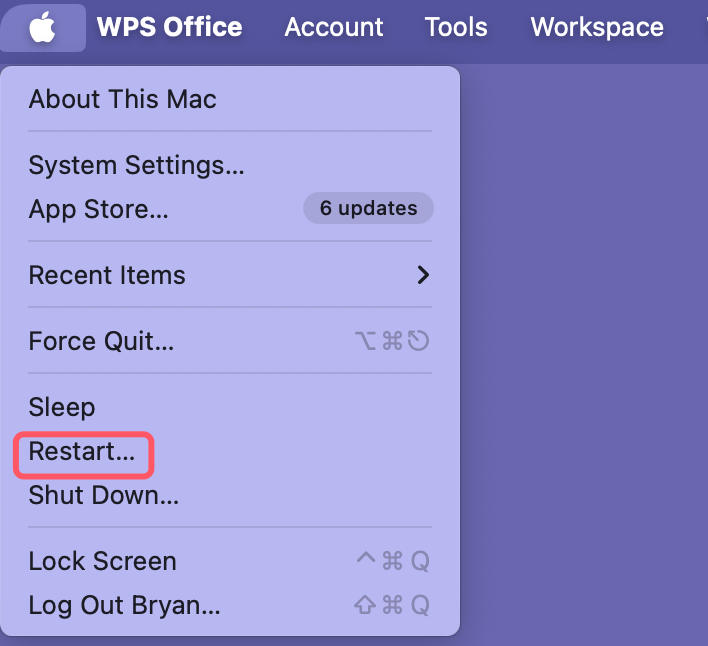 how to restart or force restart your Mac