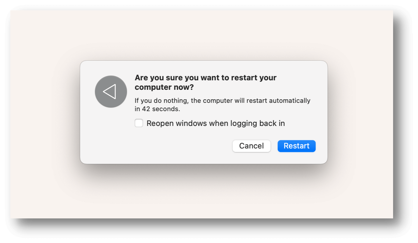 how to restart or force restart your Mac