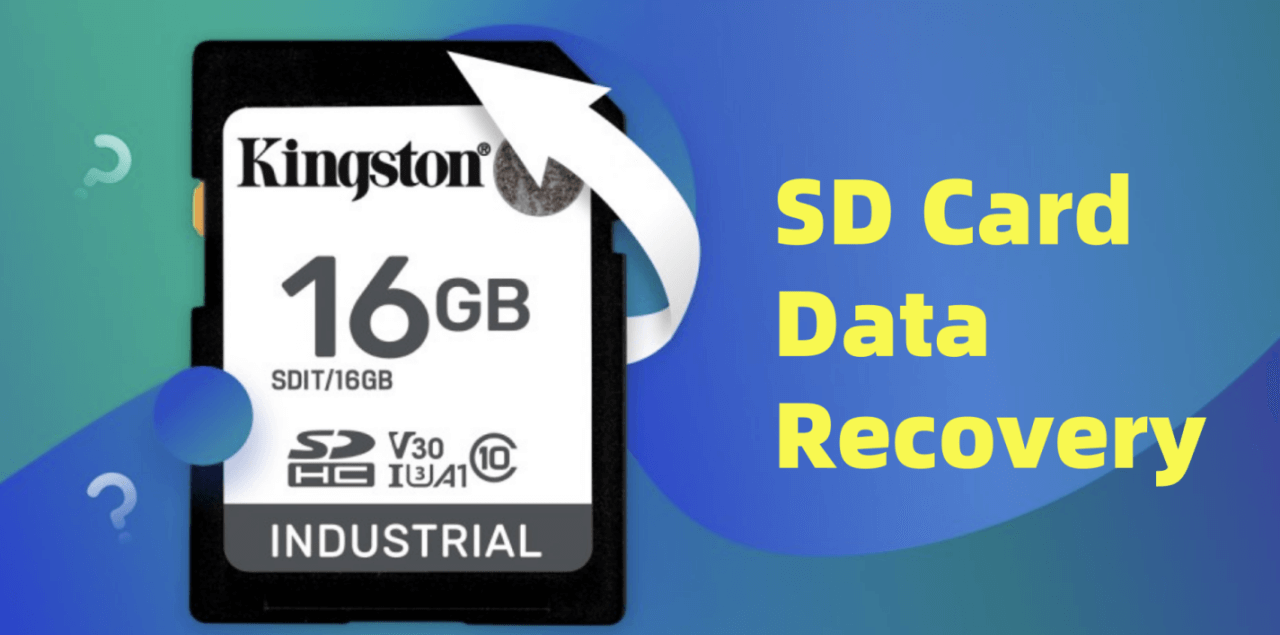  recovering lost or deleted data from an SD card