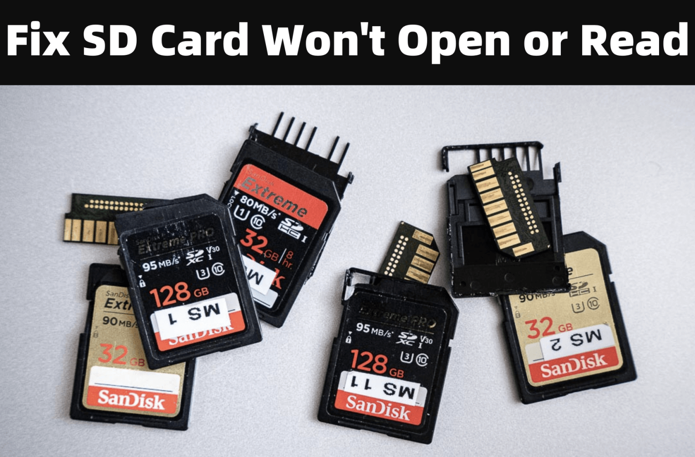 Fixing an SD card that won't read or open