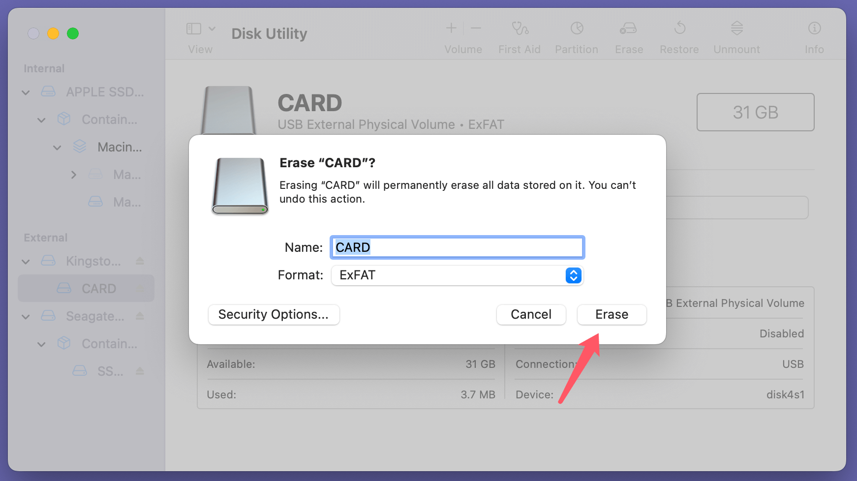 Fixing an SD card that won't read or open