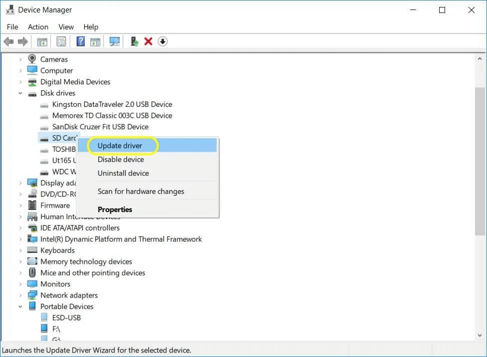 Fixing an SD card that won't read or open