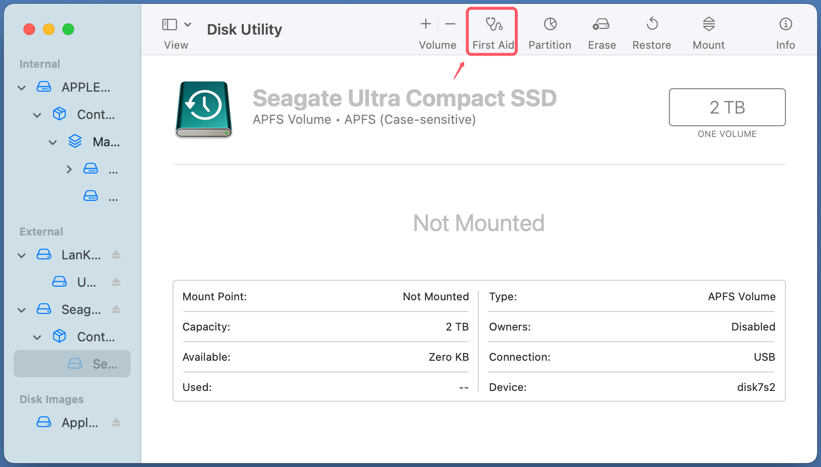 Fix Seagate Ultra Compact SSD Not Showing Up