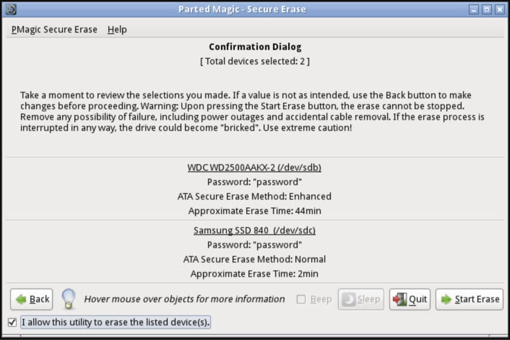 Securely Destroy Data on SSD
