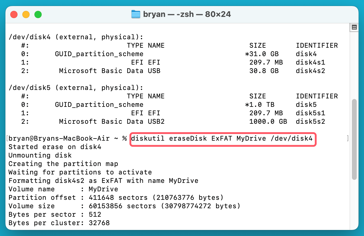unable to write data to your USB drive or SD card on Mac