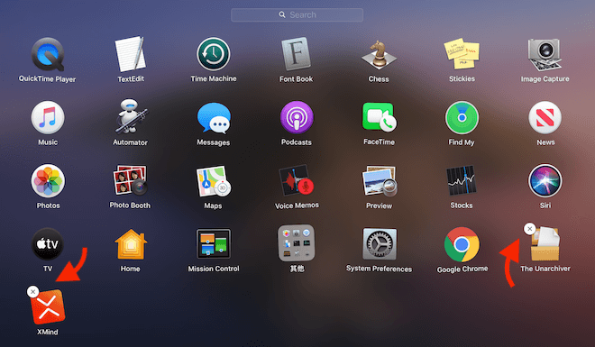 how to delete apps on mac that are required for osx