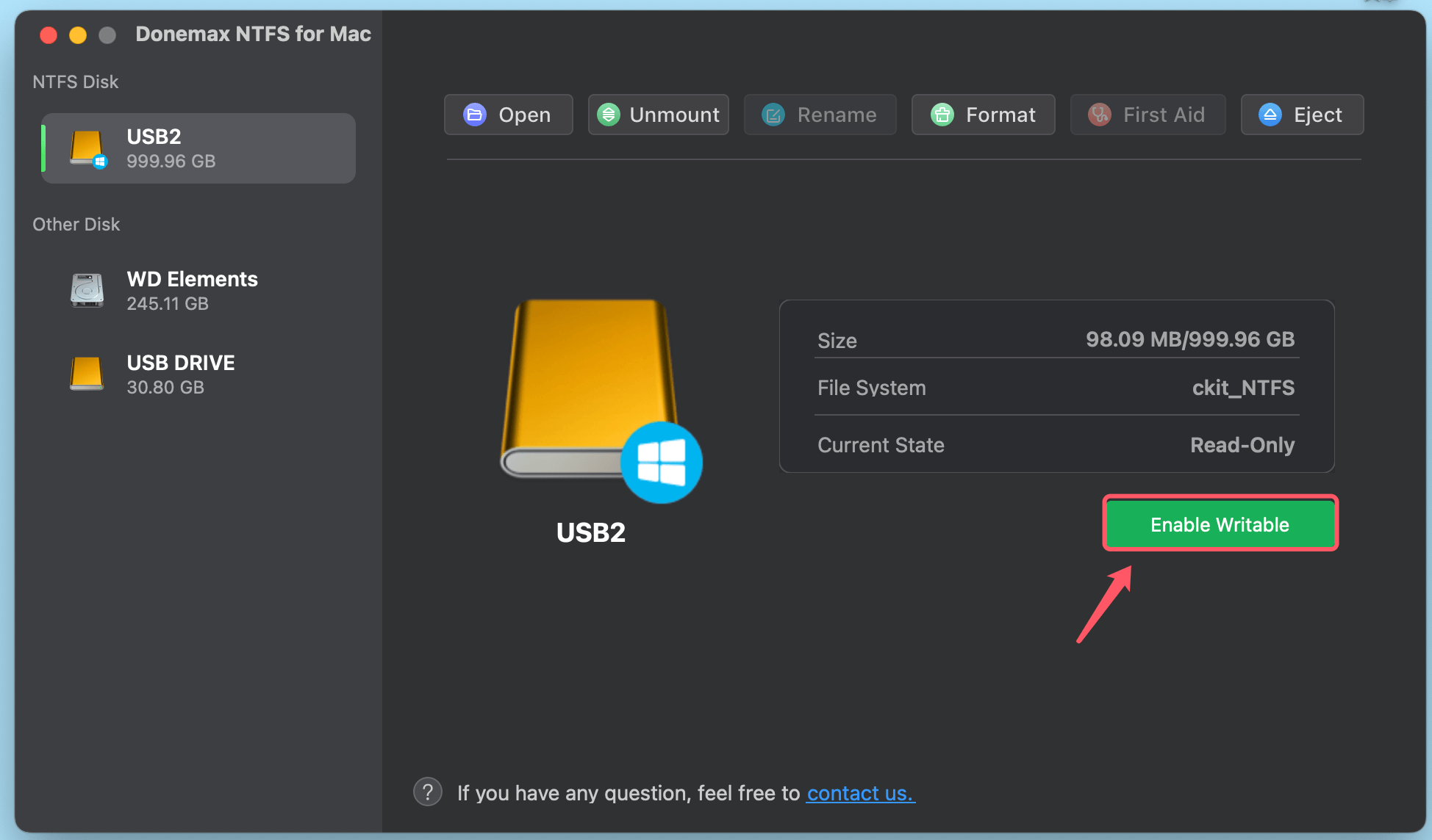Donemax NTFS for Mac
