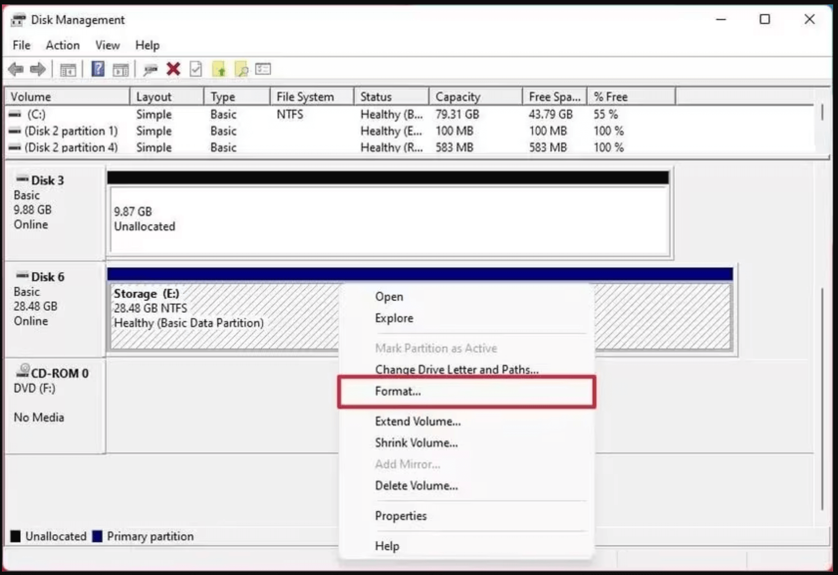 USB drive requires to be formatted