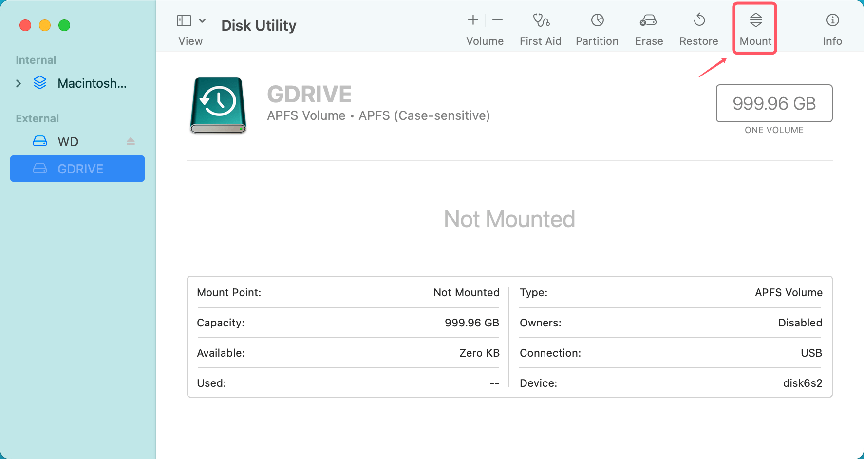 using G-DRIVE on your Mac