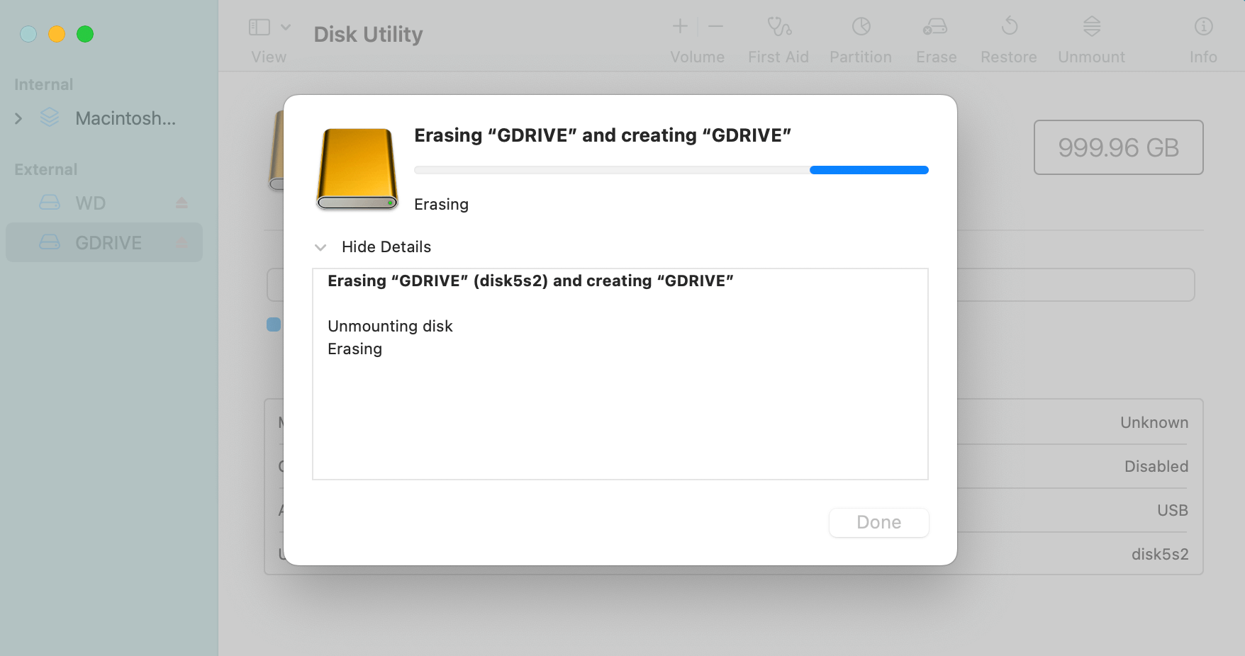using G-DRIVE on your Mac