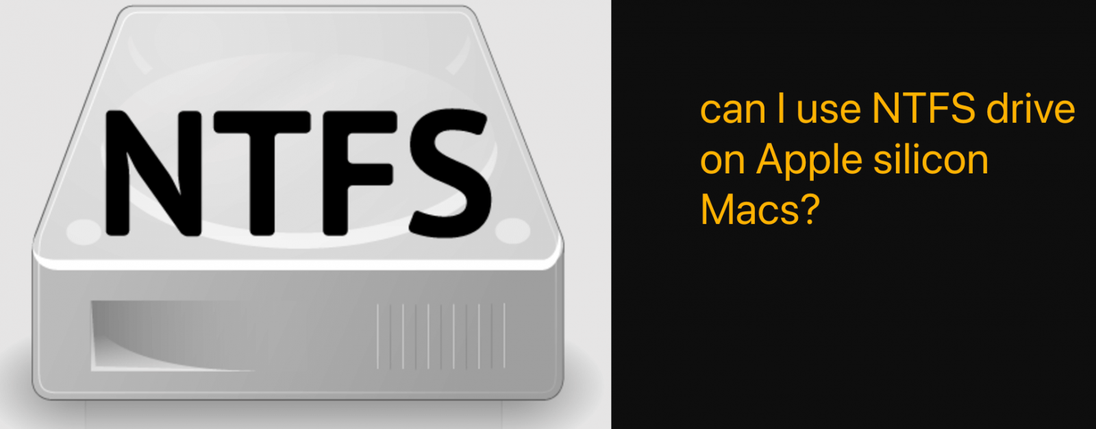 use NTFS drives on M-chip Macs