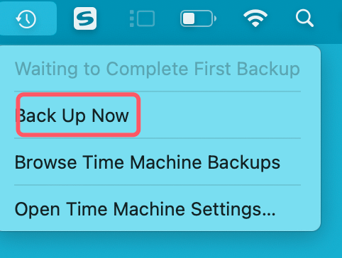 Manual Backups
