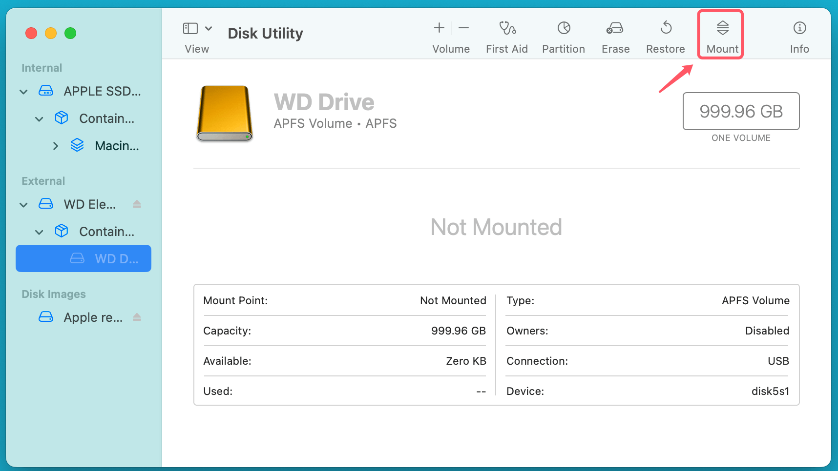 recover lost data from a WD external hard drive on Mac