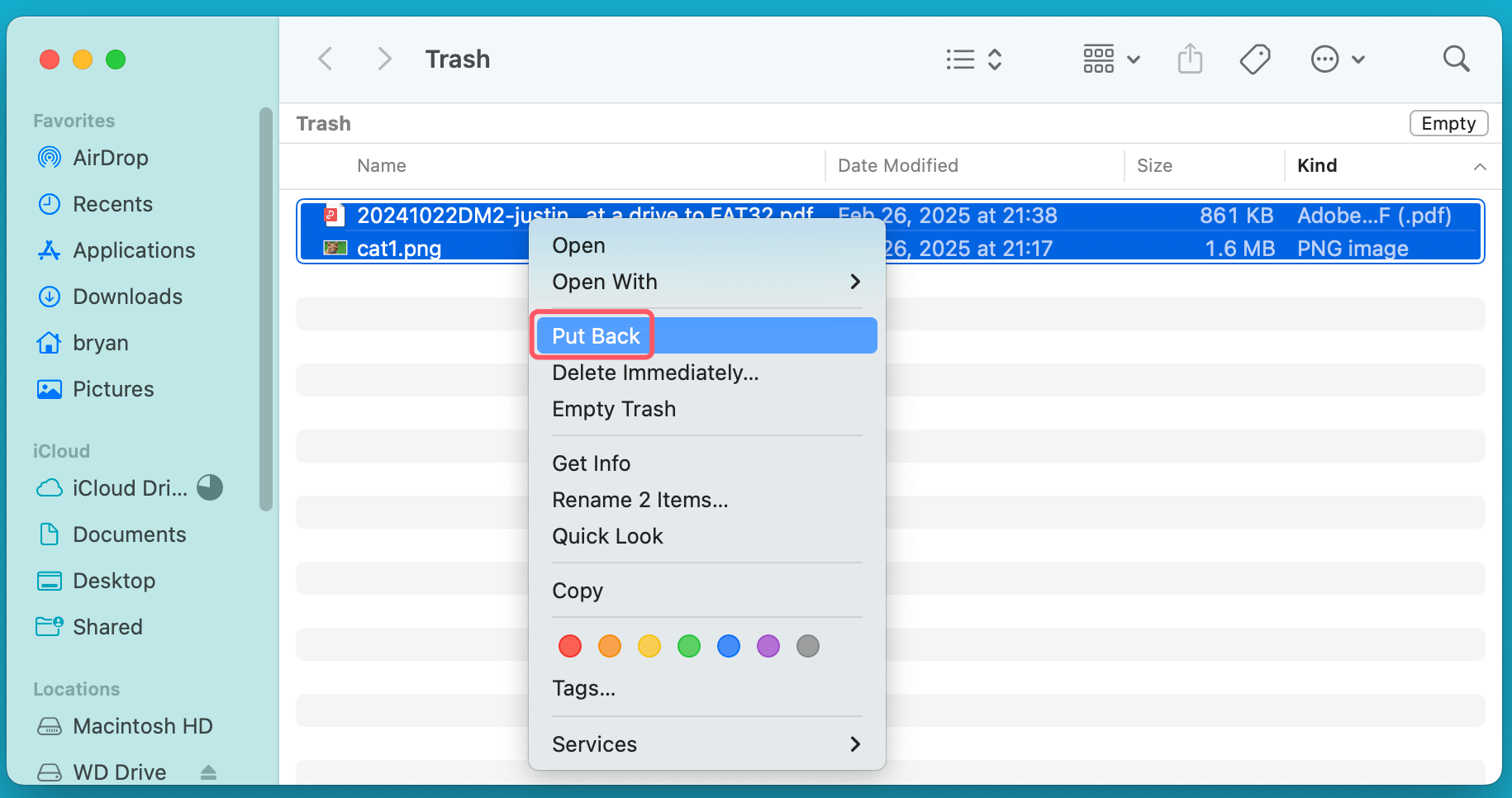recover lost data from a WD external hard drive on Mac