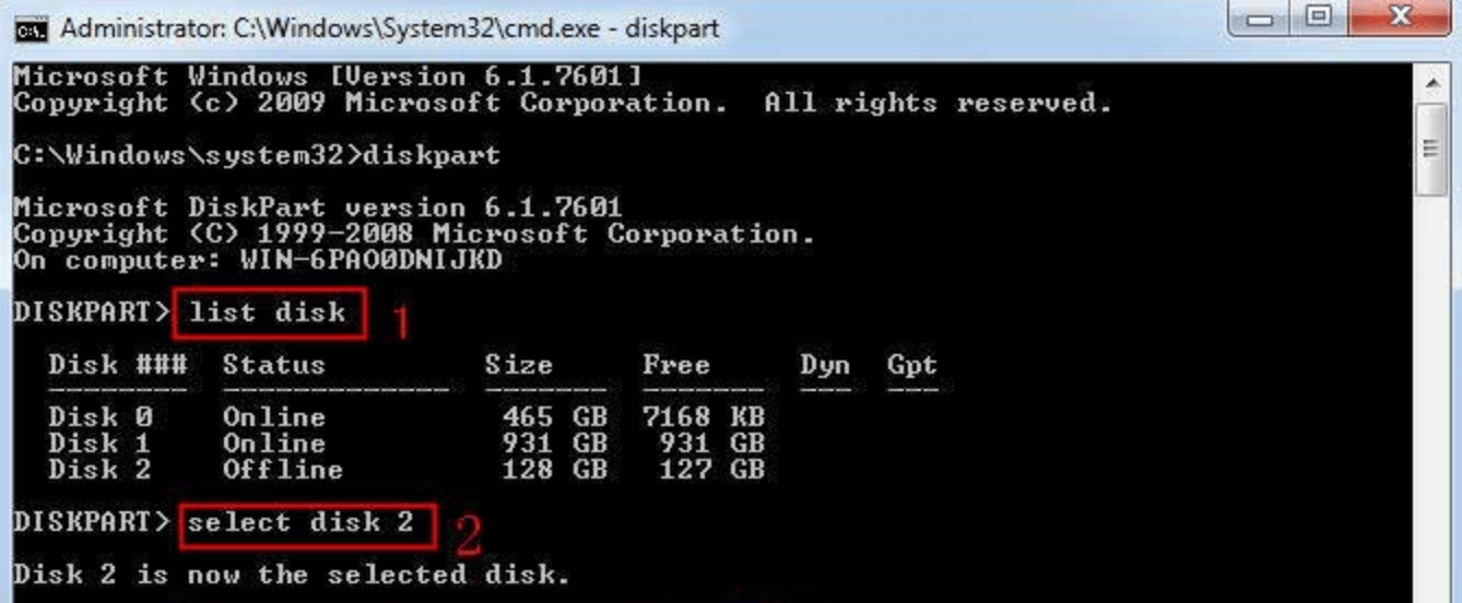 SD card that shows as a RAW drive
