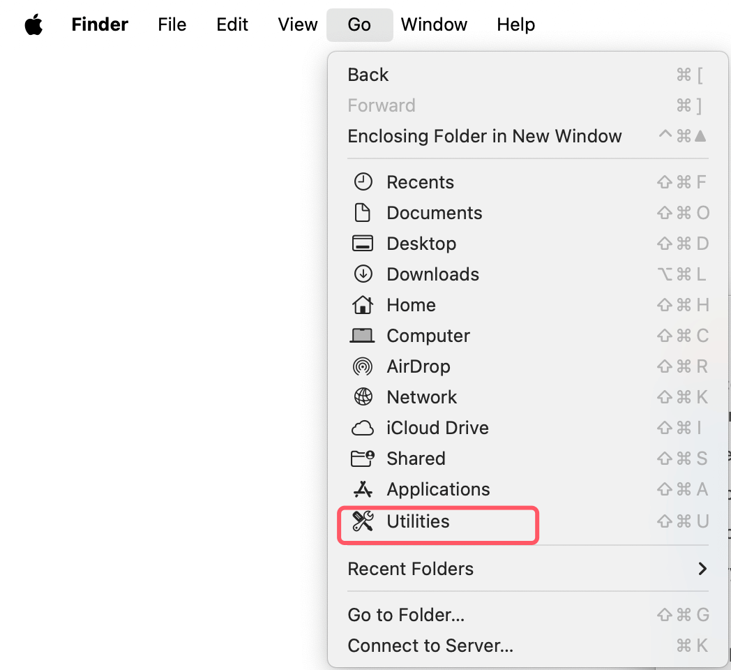 Use the Finder to Open Disk Utility