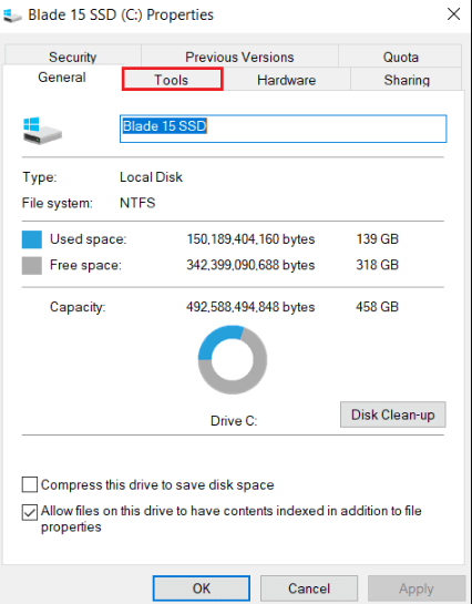 Using Error Checking Tool