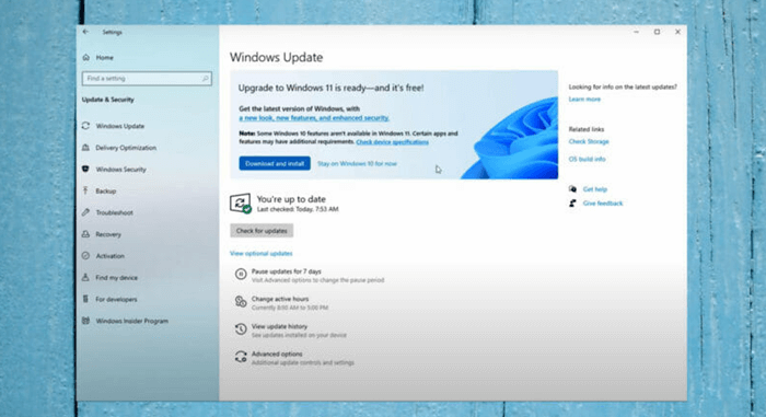 Upgrade Windows 10 to Windows 11