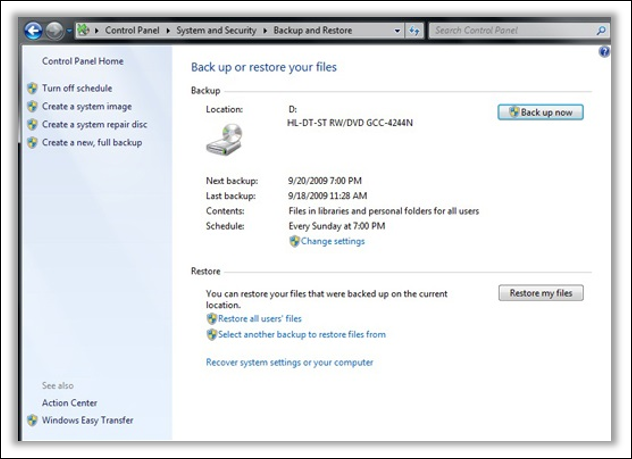 recover deleted files in Windows 7