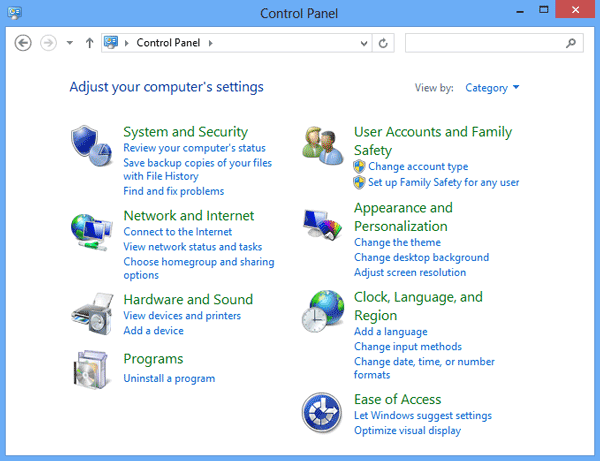 how to uninstall programs in Windows 8/8.1