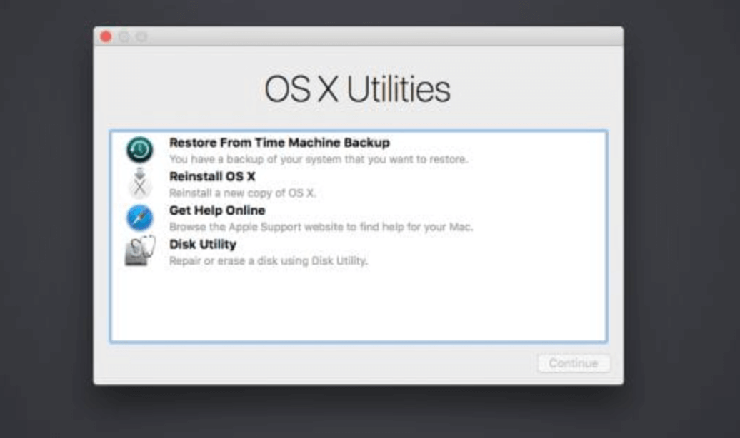 Factory Reset Mac OS X 10.11 El Capitan