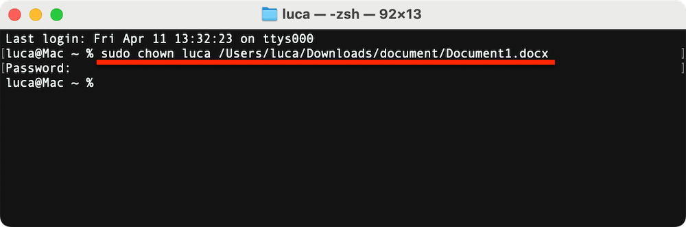 Word cannot open the document: user does not have access privileges