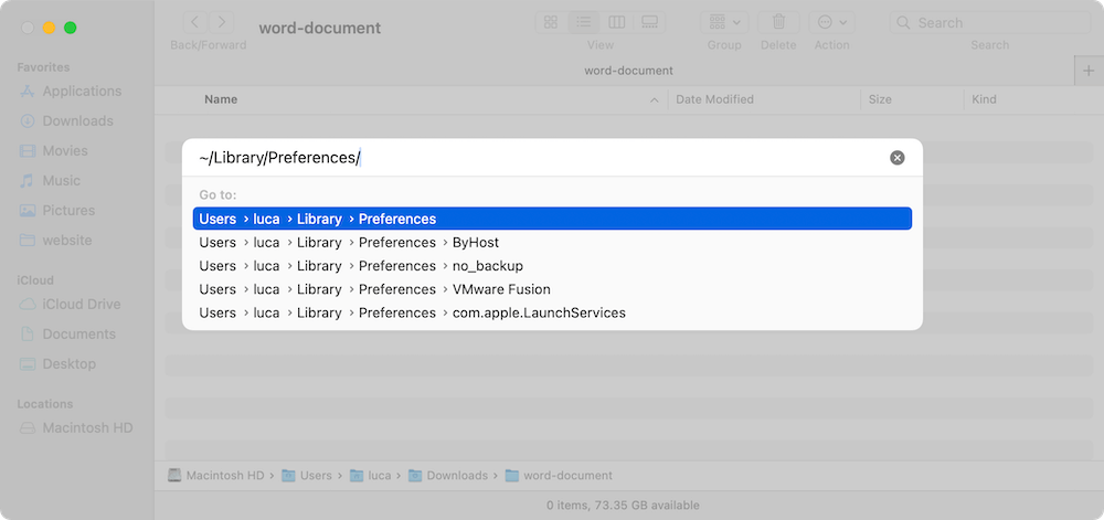 Word not saving on Mac
