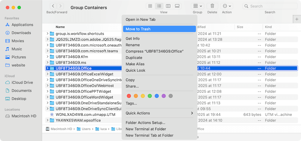 Word not saving on Mac