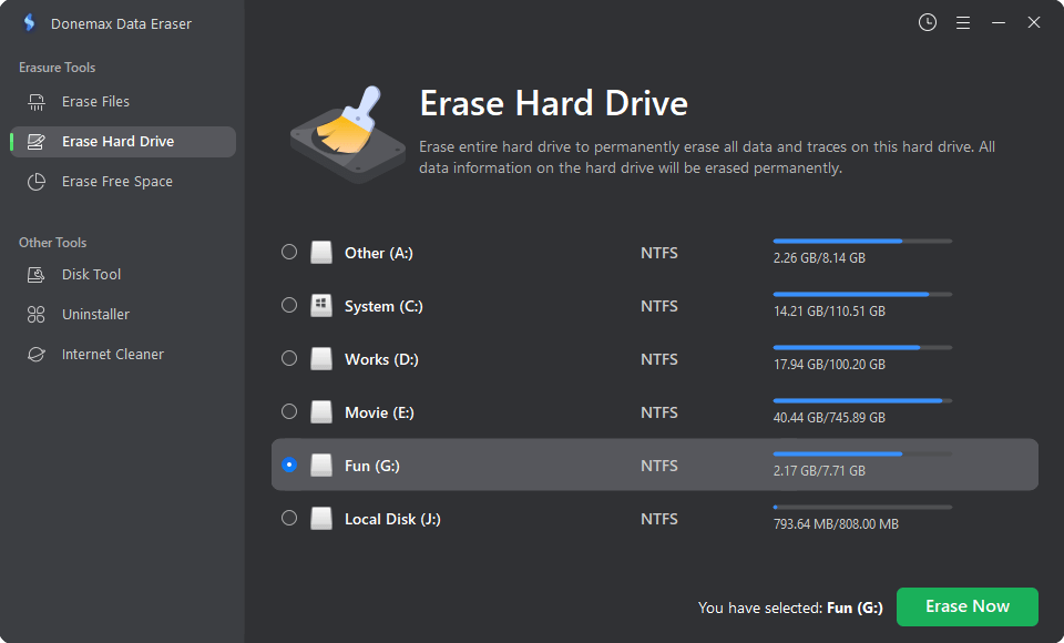 Erase windows clearance xp