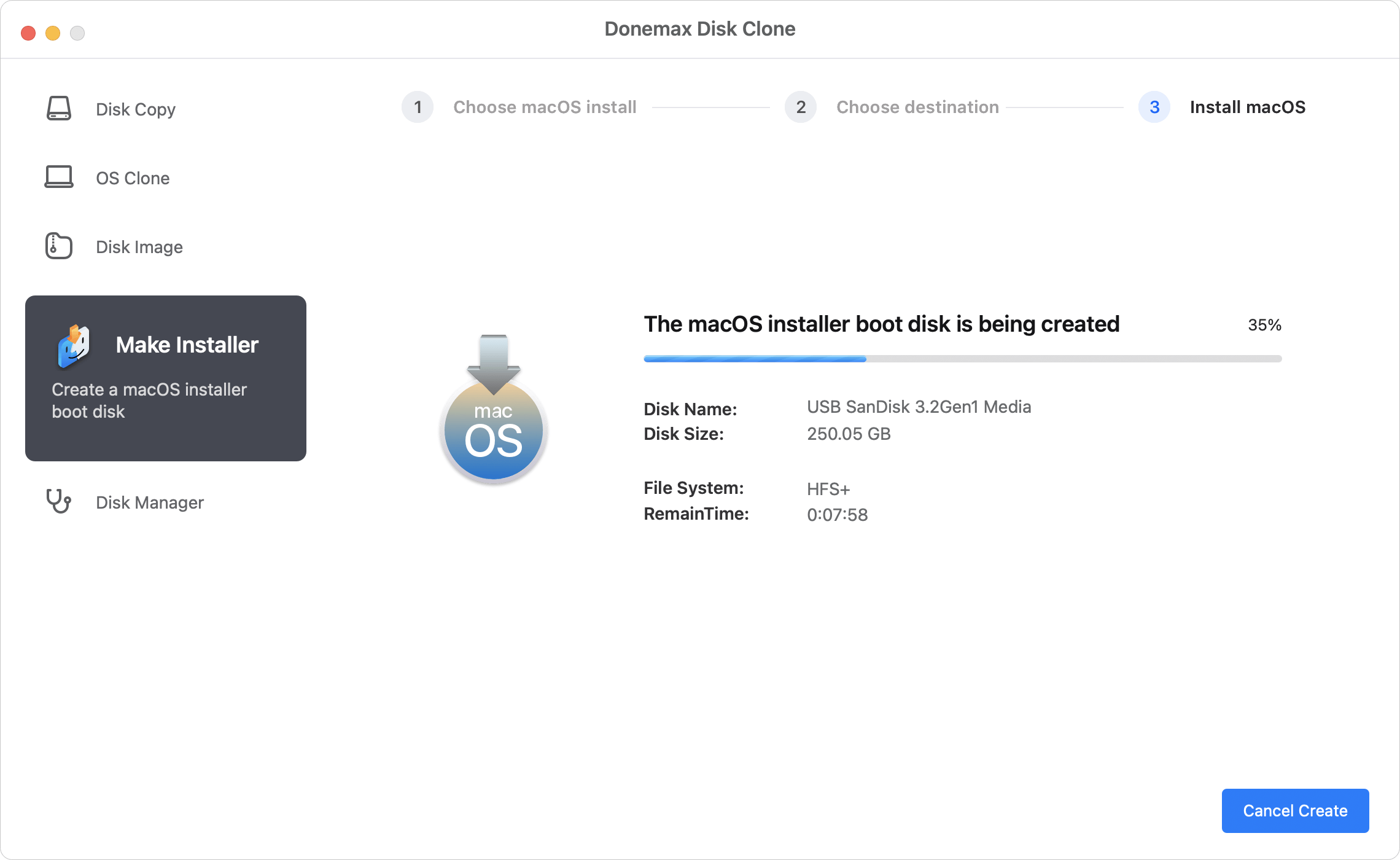clone Mac to an SD card
